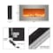 Hastings Home Hastings Home 31 inch LED Backlit Fireplace, Silver 350020NKD - alternate 3